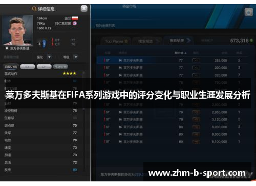 莱万多夫斯基在FIFA系列游戏中的评分变化与职业生涯发展分析 莱万多夫斯基在FIFA系列游戏中的评分变化与职业生涯发展分析